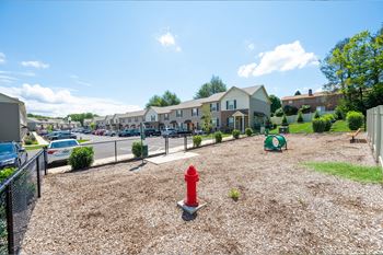 Bark park with seating